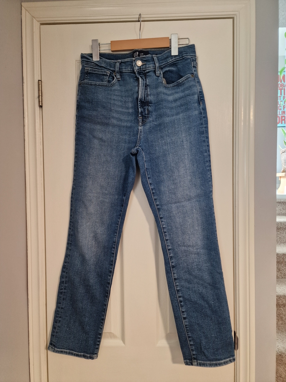 GAP Women's Medium Blue Straight-Leg Jeans Size 6/28r